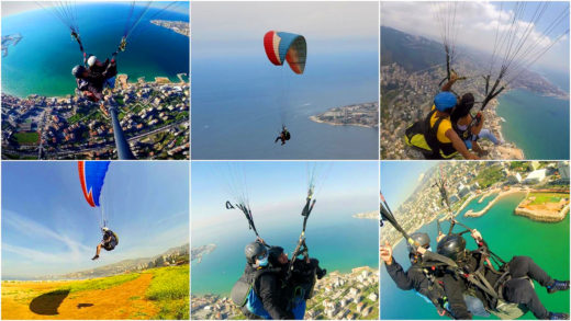 paragliding in lebanon